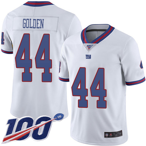 Men New York Giants #44 Markus Golden Limited White Rush Vapor Untouchable 100th Season Football NFL Jersey->new york giants->NFL Jersey